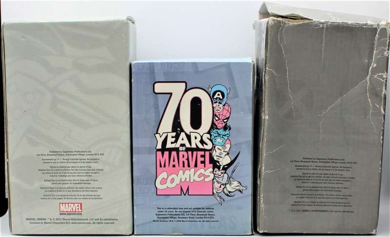 Marvel Eaglemoss Figurines - 3x Lead Cast Figures - Blob, The Destroyer & M.O.D.O.K.