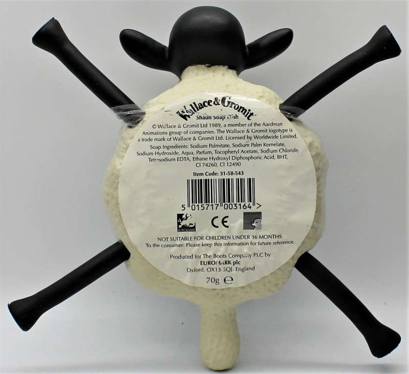 Wallace & Gromit - Soap Dish, 2x Soap & holder & Soap-On-A-Rope