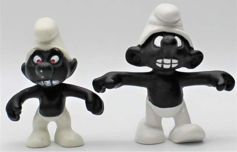 20007 - 2x Angry Smurfs - Small & Large Mold Types
