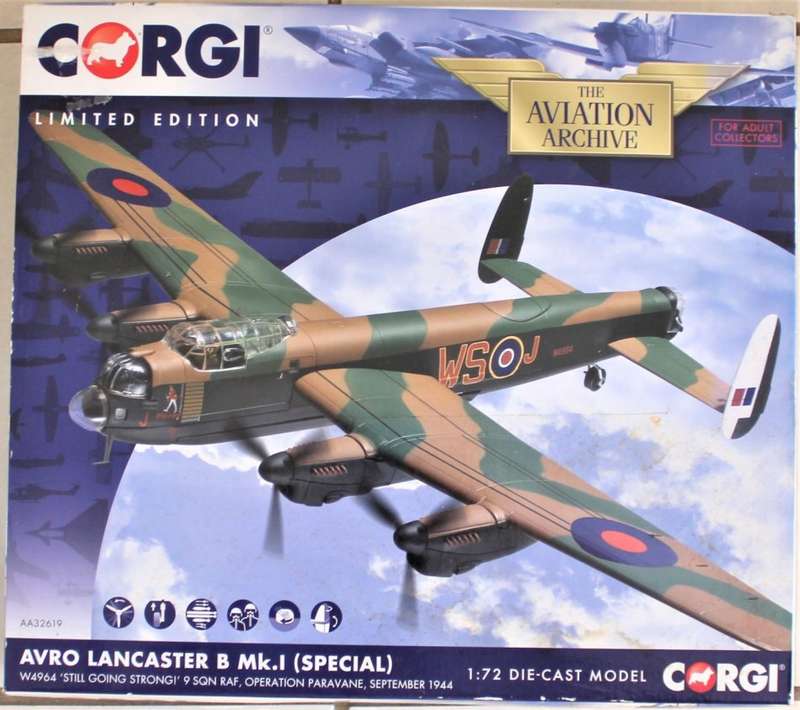 Corgi - Limited Edition 1:72 Avro Lancaster B Mk.1 (Special) 9 SQN RAF - 43cm Wingspan!!