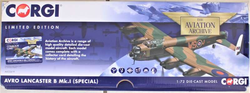 Corgi - Limited Edition 1:72 Avro Lancaster B Mk.1 (Special) 9 SQN RAF - 43cm Wingspan!!