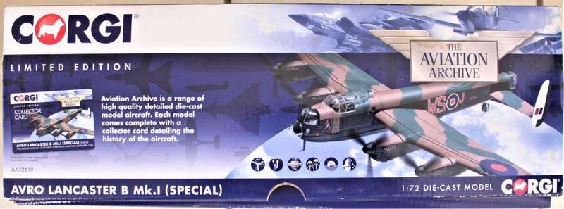 Corgi - Limited Edition 1:72 Avro Lancaster B Mk.1 (Special) 9 SQN RAF - 43cm Wingspan!!