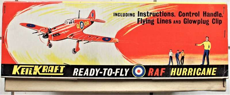Keil Kraft - RARE! Boxed RAF Hurricane - Ready-To-Fly Glowplug Engine Aeroplane - 1970's