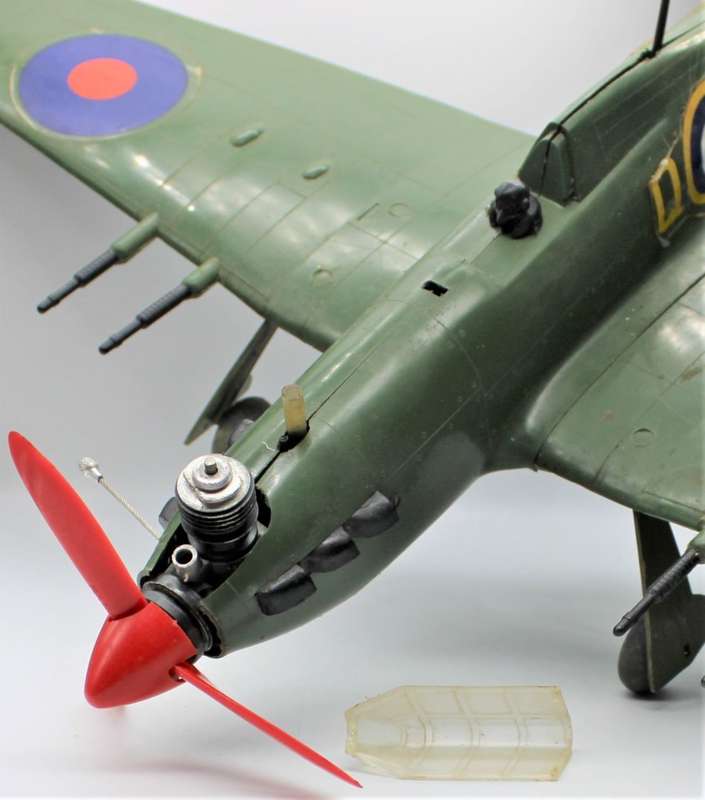 Keil Kraft - RARE! Boxed RAF Hurricane - Ready-To-Fly Glowplug Engine Aeroplane - 1970's