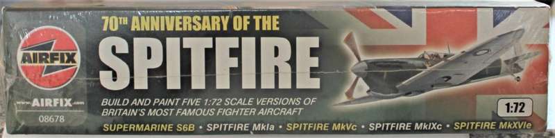 Airfix - 70th Anniversary of the Spitfire - Five Versions of the Spitfire in One Kit 1:72