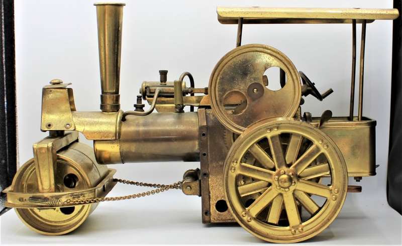 Wilesco D367 - VERY SCARCE "Old Smokey" All Brass Steam Roller