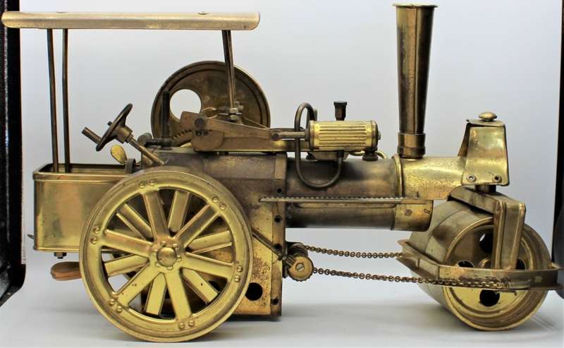 Wilesco D367 - VERY SCARCE "Old Smokey" All Brass Steam Roller
