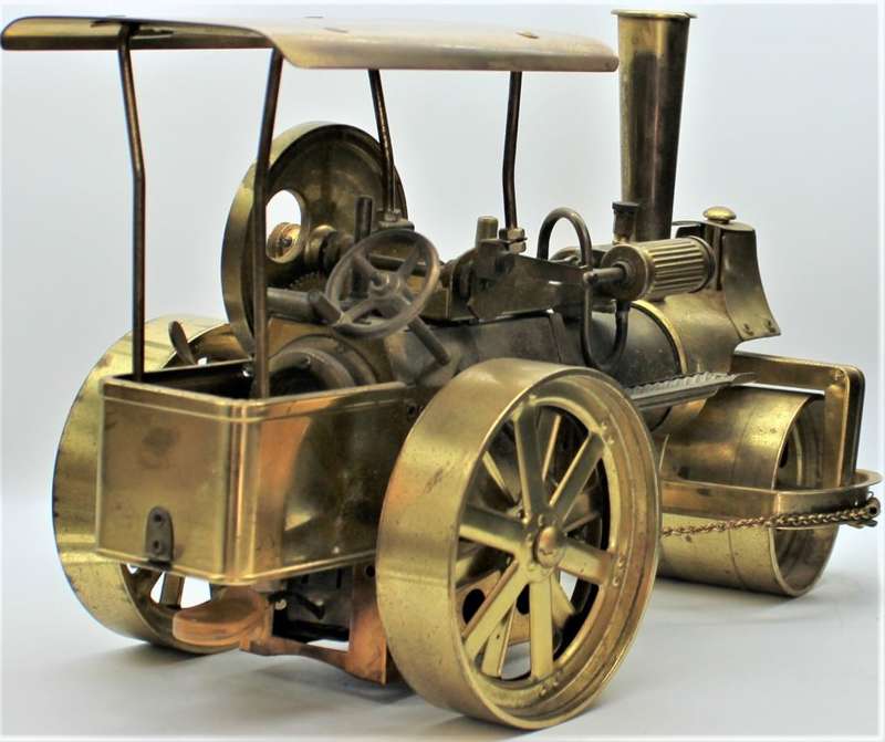 Wilesco D367 - VERY SCARCE "Old Smokey" All Brass Steam Roller