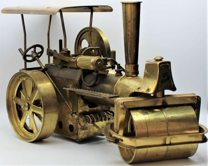 Wilesco D367 - VERY SCARCE "Old Smokey" All Brass Steam Roller