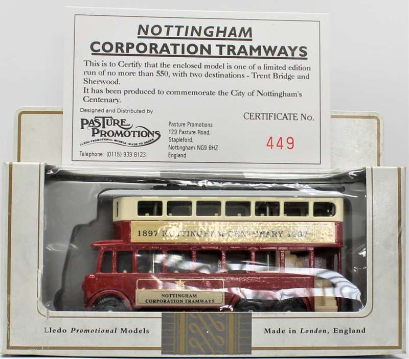 Lledo - LOT 4 - 11x Scarce 1928 E6 Karrier Trolley Buses incl. 5x Certficated Limited Editions