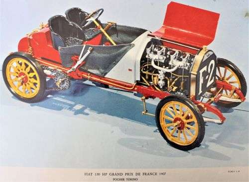 BARGAIN!! - Pocher - Vintage 1907 FIAT 130 HP - F2 Unbuilt Model Kit - Complete Boxed