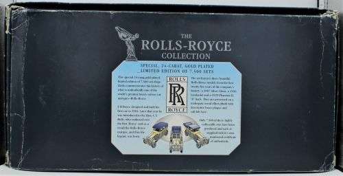 Lledo - Limited Edition - 24ct Gold-Plated 3-Piece Rolls-Royce Set - Boxed