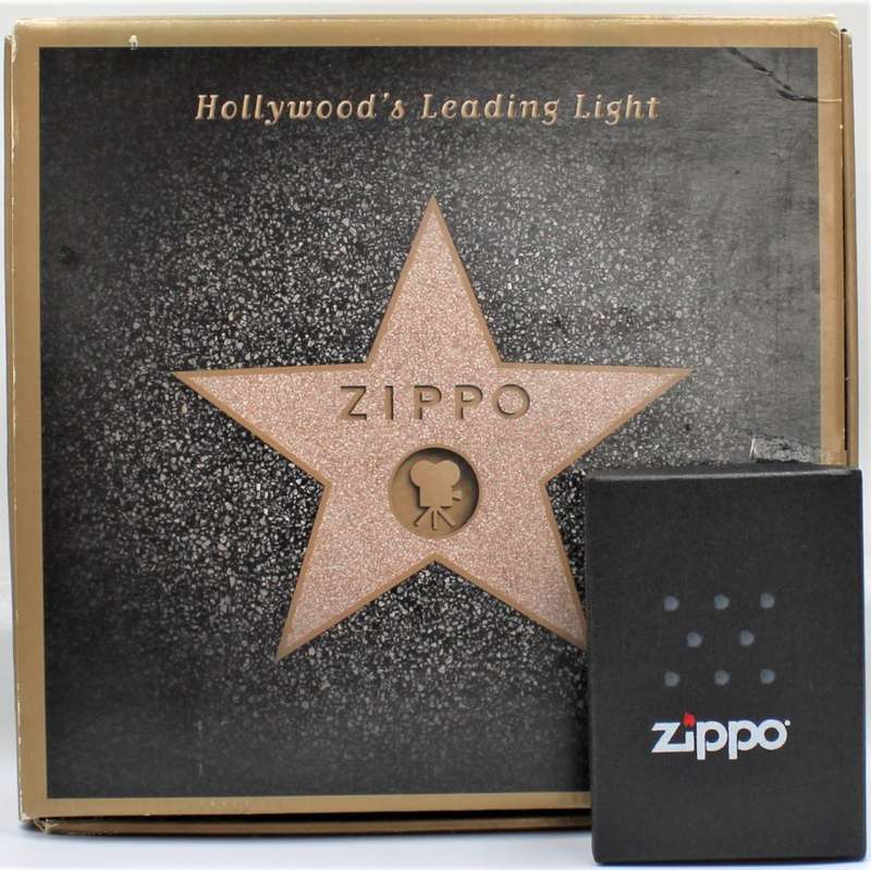 Zippo - Two Original Boxed Zippo Collectables - ""Hollywood's Leading Light"" & ""American Classic""