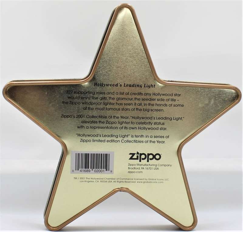 Zippo - Two Original Boxed Zippo Collectables - ""Hollywood's Leading Light"" & ""American Classic""