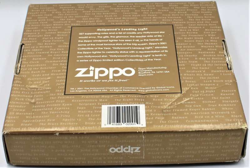 Zippo - Two Original Boxed Zippo Collectables - ""Hollywood's Leading Light"" & ""American Classic""