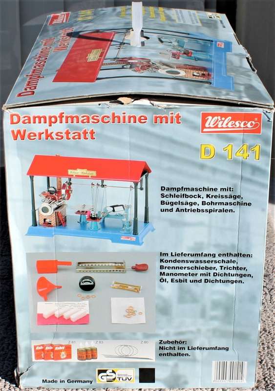 Wilesco D141 Live Steam Engine Workshop - NEW BOXED!