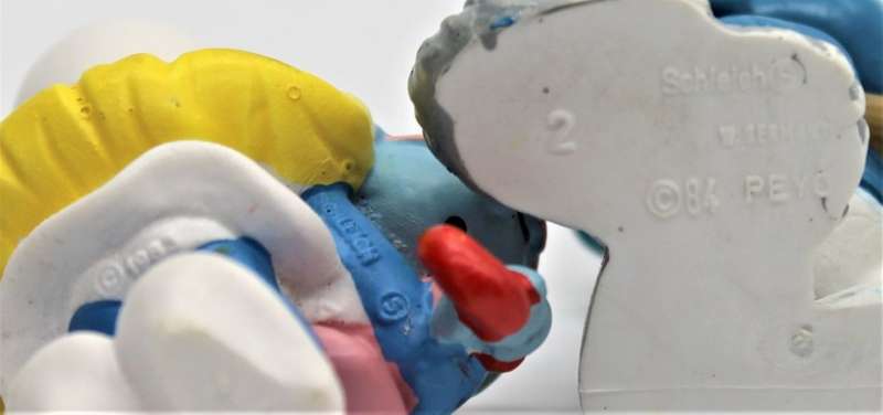 20192 & 20193 - Smurfette with Baby & Mop & Bucket Smurf - Hand-Painted Originals