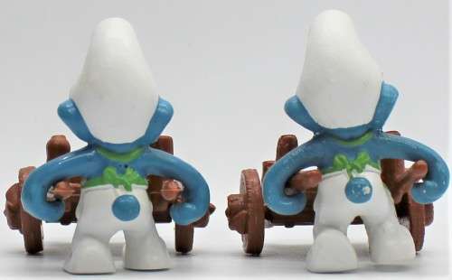 40206 - 2x Gardener SuperSmurfs - Hand-Painted Originals - Unboxed
