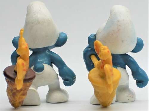 40209 - 2x Butterfly Catcher SuperSmurfs - Unboxed - Hand-Painted Originals