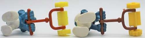 40225 - 2x Lawnmower SuperSmurfs - Hand-Painted Originals - Unboxed