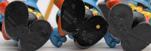 40217 - 3x Different Photographer SuperSmurfs - Unboxed Incomplete - Hand-Painted Originals