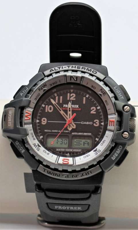 CASIO ProTrek PRT-70 - Twin Sensor Watch - Hardly Used.