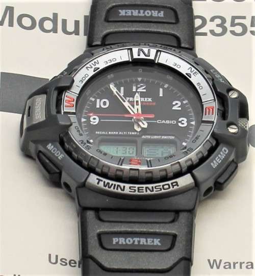 CASIO ProTrek PRT-70 - Twin Sensor Watch - Hardly Used.