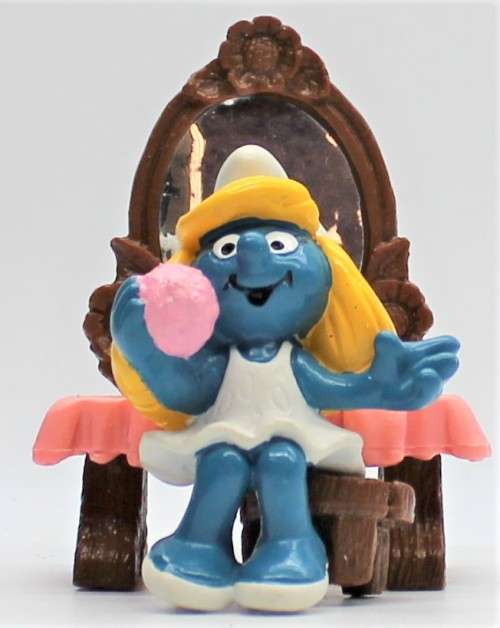 40234 - SuperSmurf Smurfette`s Vanity Table - hand-Painted Originals