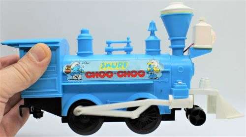 Vintage 1981 - Smurf Durham Locomotive Train Set - Battery Operated - Licensed