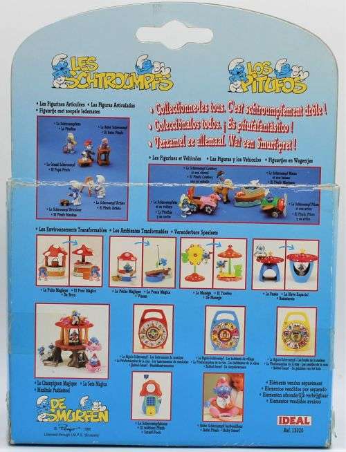 Smurf - Ideal Diecast Smurf Pilot and Plane - Licensed Peyo Product 1996
