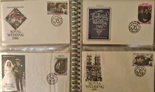 1986 - 2 Royal Events Albums - Wedding of Prince Andrew and Sarah Ferguson - 167 Items!