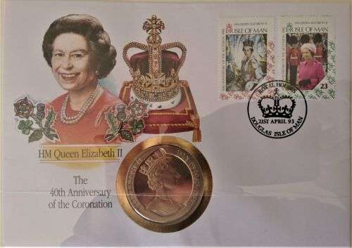 2x 1993 Albums - Queen Elizabeth II`s 40th Coronation Anniversary - 5x Coin FDC`s Included,Stamps...