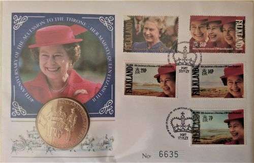 2x 1993 Albums - Queen Elizabeth II`s 40th Coronation Anniversary - 5x Coin FDC`s Included,Stamps...