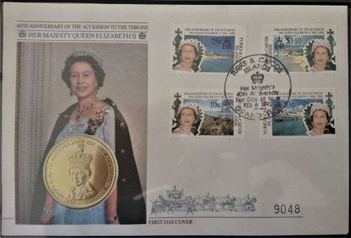 2x 1993 Albums - Queen Elizabeth II`s 40th Coronation Anniversary - 5x Coin FDC`s Included,Stamps...