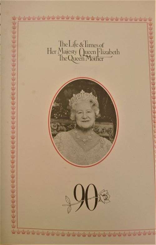 1990 - The Queen`s 90th Birthday Royal Events Album - 33 Stamps and 13 Miniature Sheets