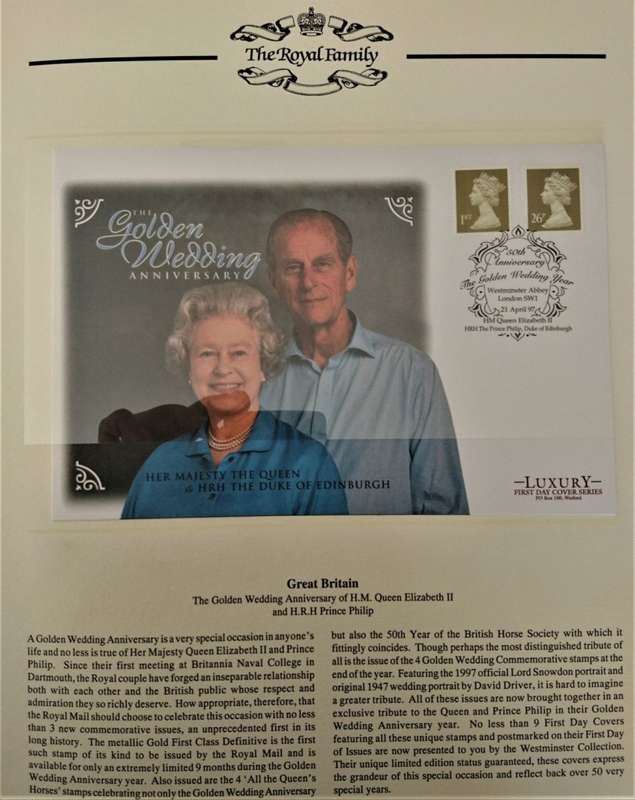 Limited Edition1997 Complete Queen Elizabeth II's Golden Wedding Anniversary Omnibus Album