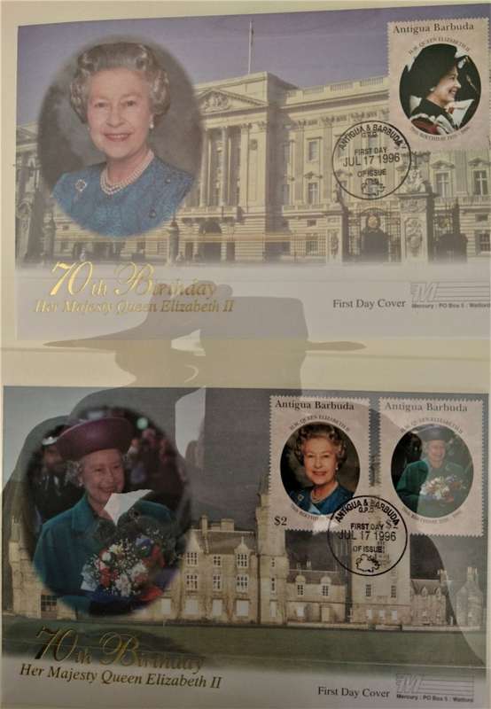 1996 - Queen Elizabeth II 70th Birthday Omnibus Album - Stamps, FDC's MS - Imperfs+ SPECIMEN