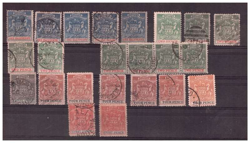 BSAC - 23x 1892-94 - British South Africa Company Stamps - Used