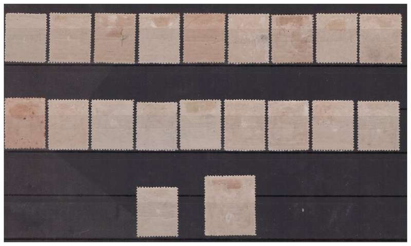 Rhodesia - 1909 Overprints - 47x Rhodesia Stamps - High Value 1/2d to 1 Pound