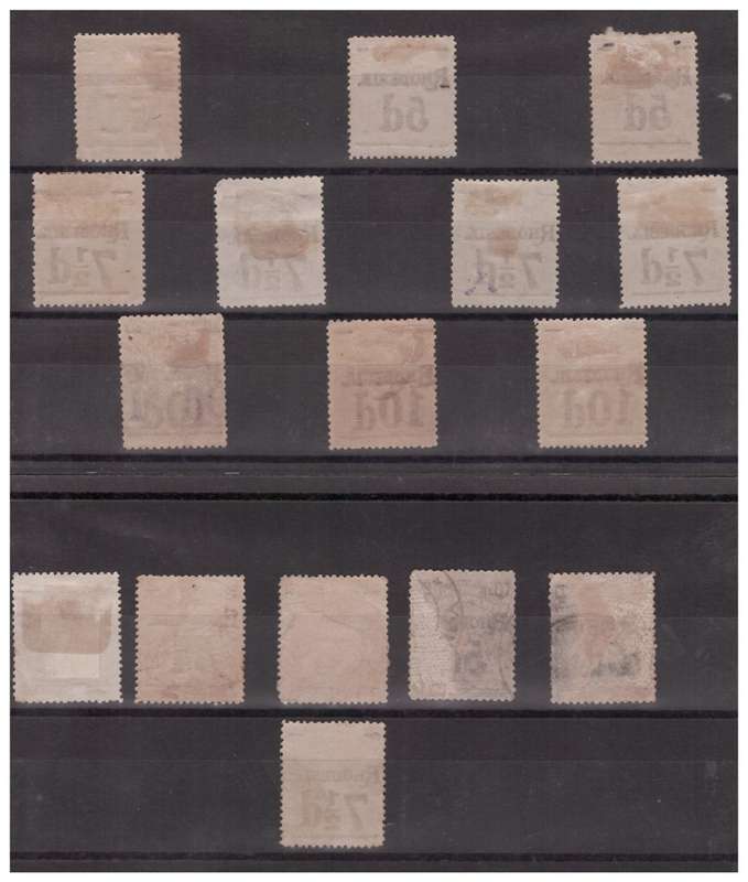 Rhodesia - 1909-1911 - 10x Unused & 6 Used  Overprint Stamps