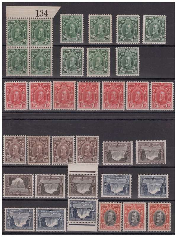 Southern Rhodesia 1931-37 - Great Selection King George V - 3 Complete Sets to 5` + Extra
