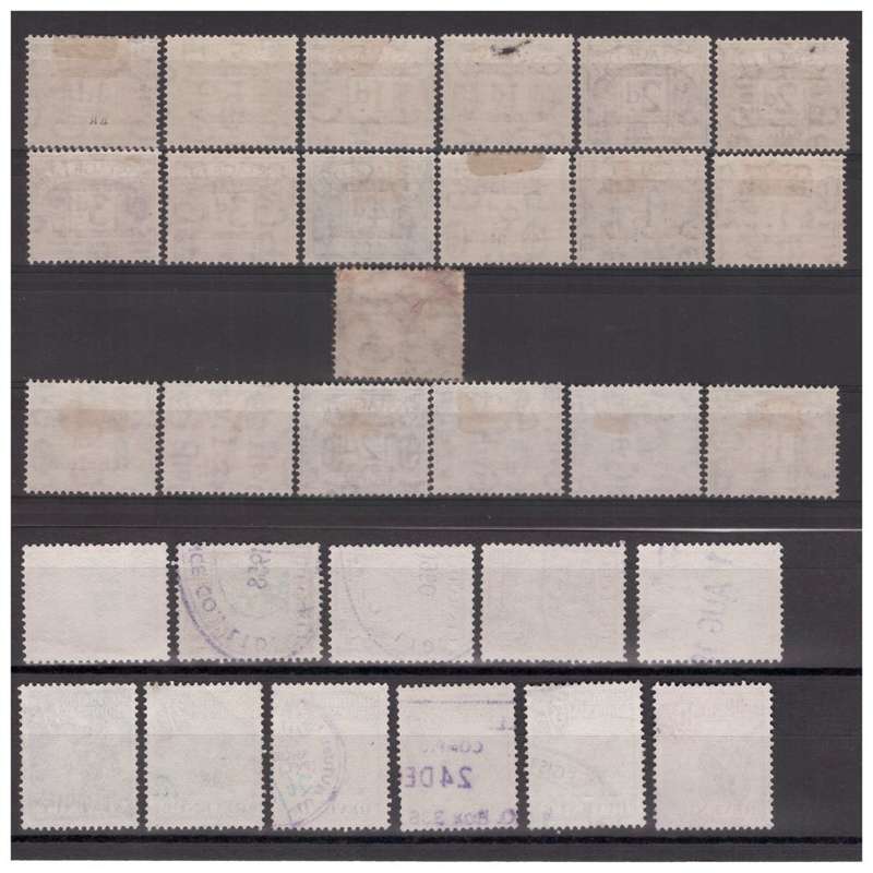 Southern Rhodesia - 2x Mint & 1x Used 1951 Postage Due Sets & 1x Used Revenue Set to 10 Shilling