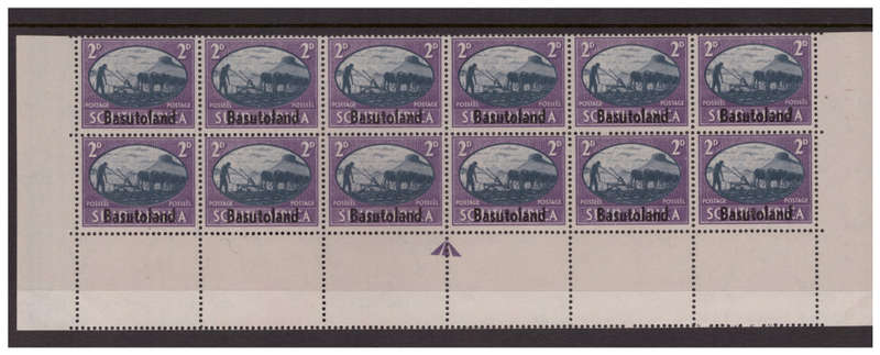 Basutoland - 3x 1945 Sheets of 10 of  South Africa Overprints - MNH