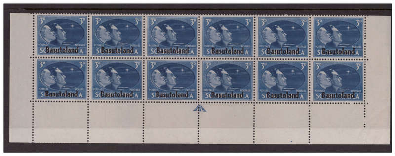 Basutoland - 3x 1945 Sheets of 10 of  South Africa Overprints - MNH