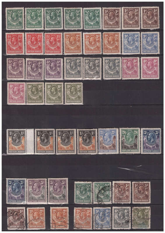 Northern Rhodesia - 1925-29 George V Definitives to 5' - Good Value! - Mostly Unused