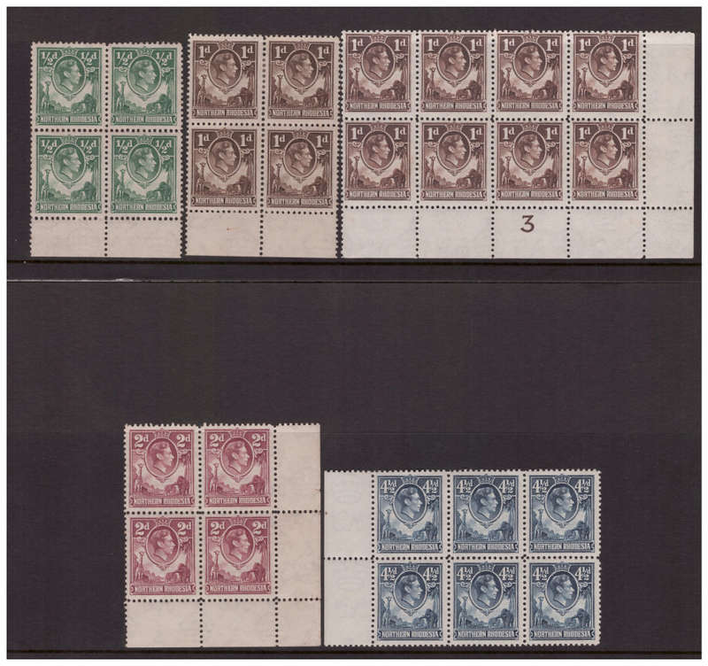 Northern Rhodesia - Complete 1938-52 KG VI Definitive Set to 20' + LOTS Extra - HIGH VALUE!