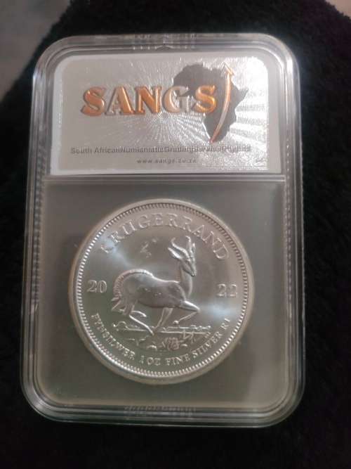 2022 Graded Silver Krugerrand. SANGS MS 69