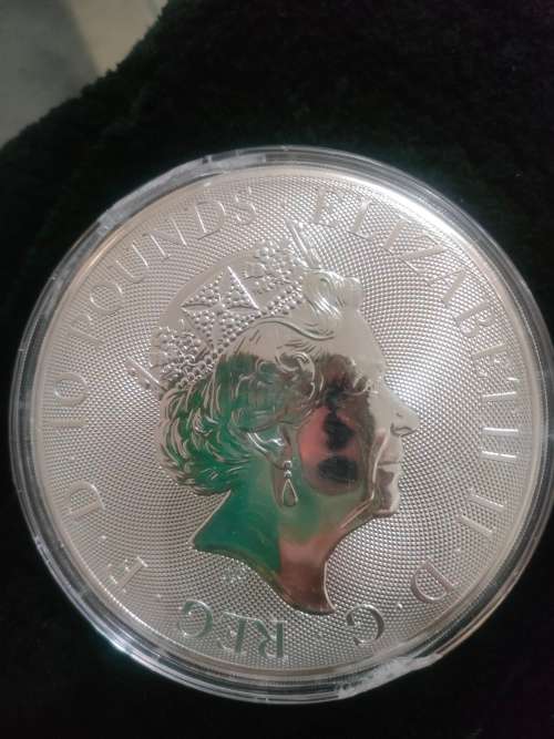 10 OZ 2021 Britannia .999 Fine Silver coin.