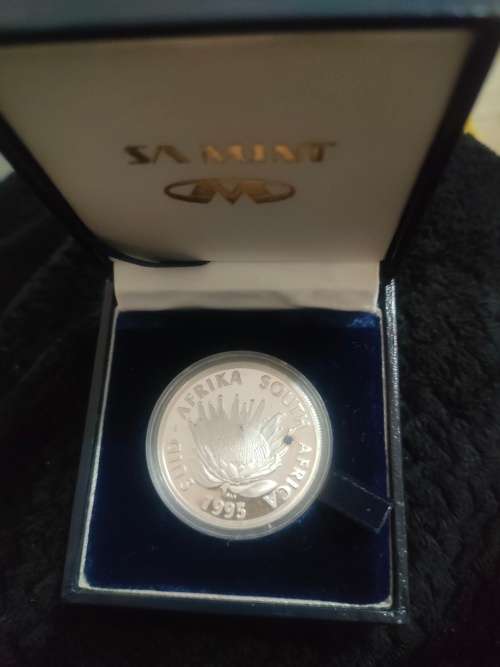 1995 Protea Silver R1 Coin