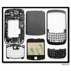 Blackberry Smartphone 8520 housing (6 parts) - black